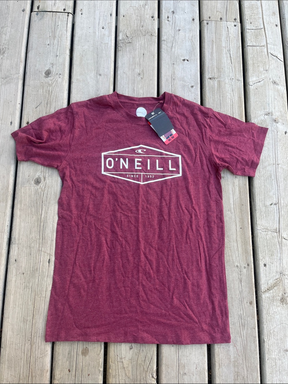 NWT O'Neill Men's Burgundy Graphic Logo Tee Medium